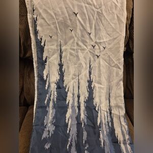 Elegant Blue and White Shower Curtain